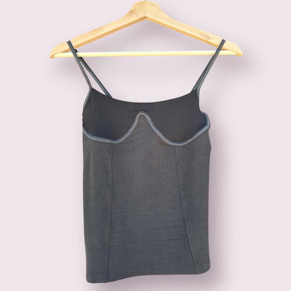 NWT Joah Brown Corset Tank in Black